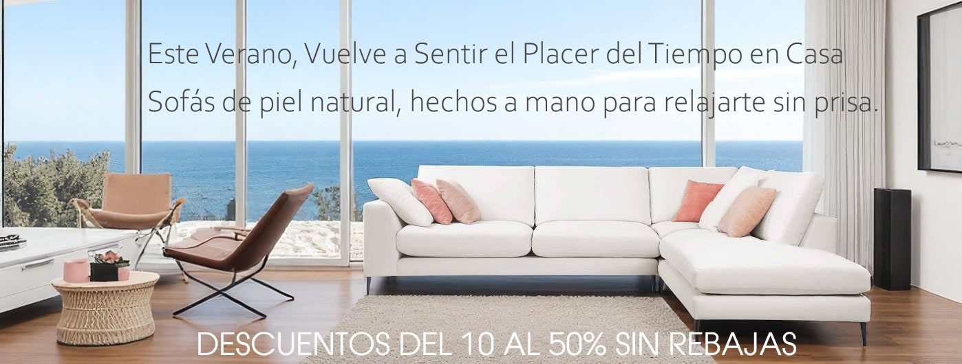 SOFAS CHAISELONGUE PIEL LUJO